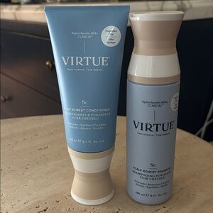 Virtue Scalp Remedy Shampoo 8 oz and Conditioner 6.7 oz - Unopened /New